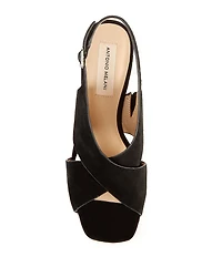 Antonio Melani Dana Suede Platform Xband Slingback Sandals