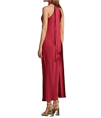 Antonio Melani Darah Satin Halter Neck Sleeveless Dress