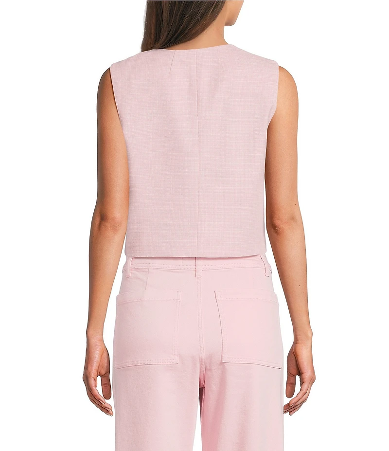 Antonio Melani Darian Sleeveless Button Front Pocket Vest