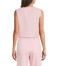 Antonio Melani Darian Sleeveless Button Front Pocket Vest