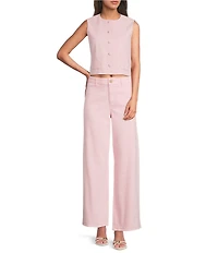 Antonio Melani Darian Sleeveless Button Front Pocket Vest