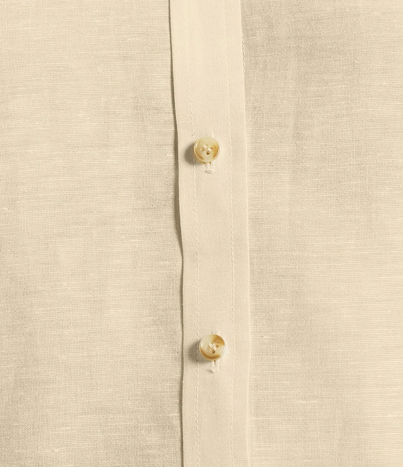 Antonio Melani Della Button Front Linen Blouse