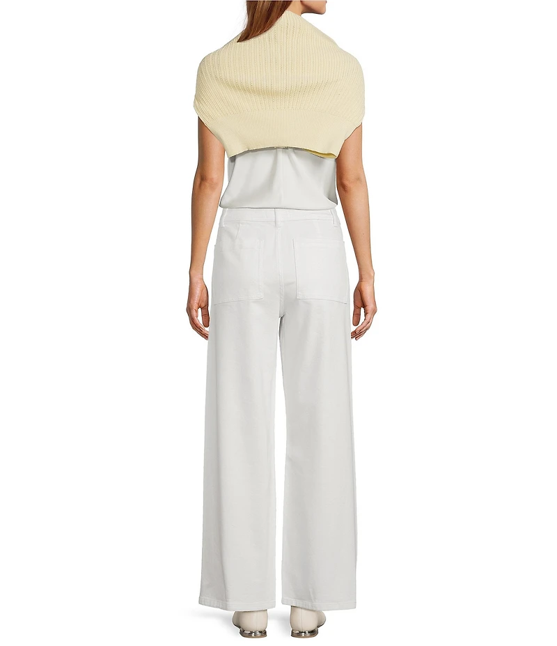 Antonio Melani Delphine Embroidered Button Front Long Sleeve Cardigan