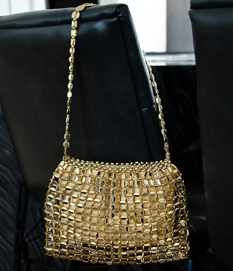 Antonio Melani Disco Beaded Shoulder Bag