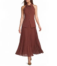 Antonio Melani Divinity Pleated Maxi Skirt