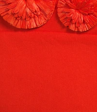 Antonio Melani Dottie Textured Linen Square Neck Sleeveless Midi Dress