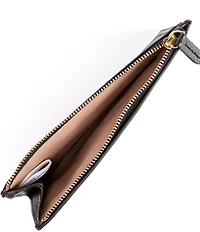 Antonio Melani Leather Flat Zip Wallet