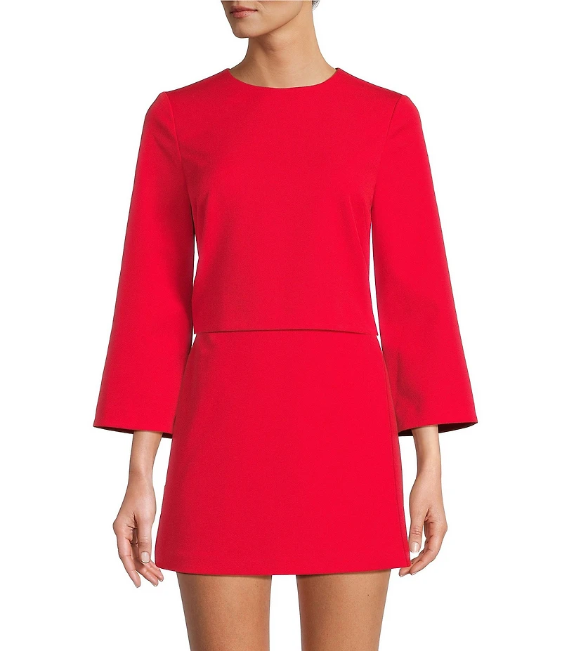 Antonio Melani Edina Round Neck Long Sleeve Blouse