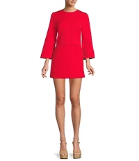 Antonio Melani Edina Round Neck Long Sleeve Blouse