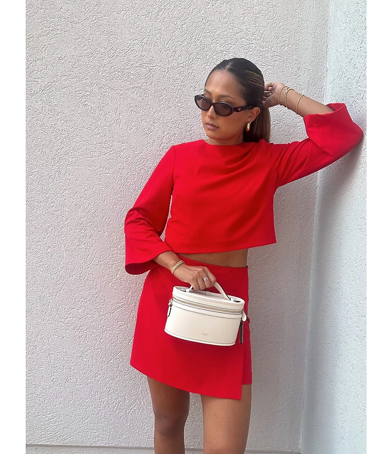 Antonio Melani Edina Round Neck Long Sleeve Blouse