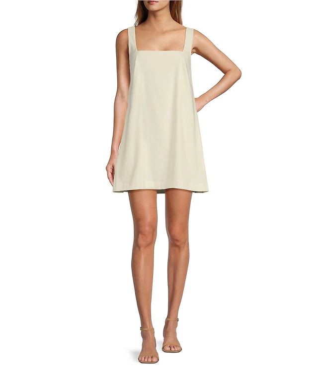 Antonio Melani Eliana Linen Blend Square Neck Sleeveless Dress | Liberty  Center
