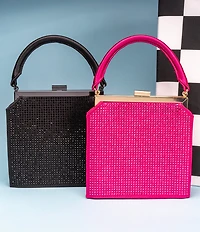 Antonio Melani Eliza Stone Frame Clutch Top Handle Bag