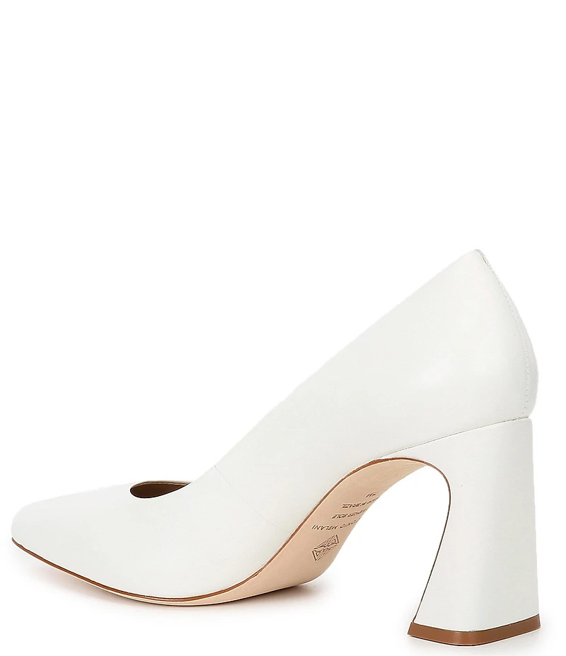 Antonio Melani Ellery Leather Flared Heel Pumps