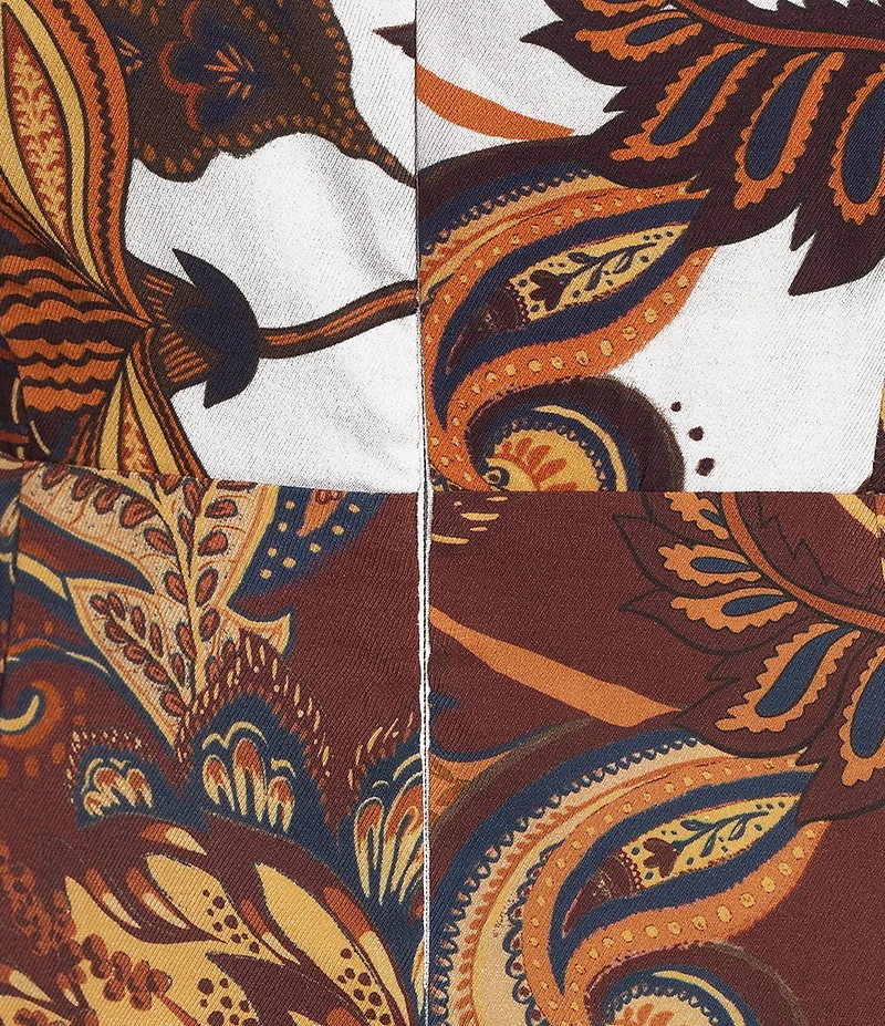 Antonio Melani Ellery Paisley Mock Neck Long Sleeve Dress