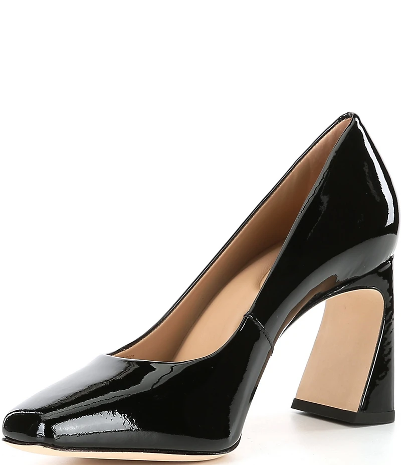 Antonio Melani Ellery Patent Leather Flared Heel Pumps
