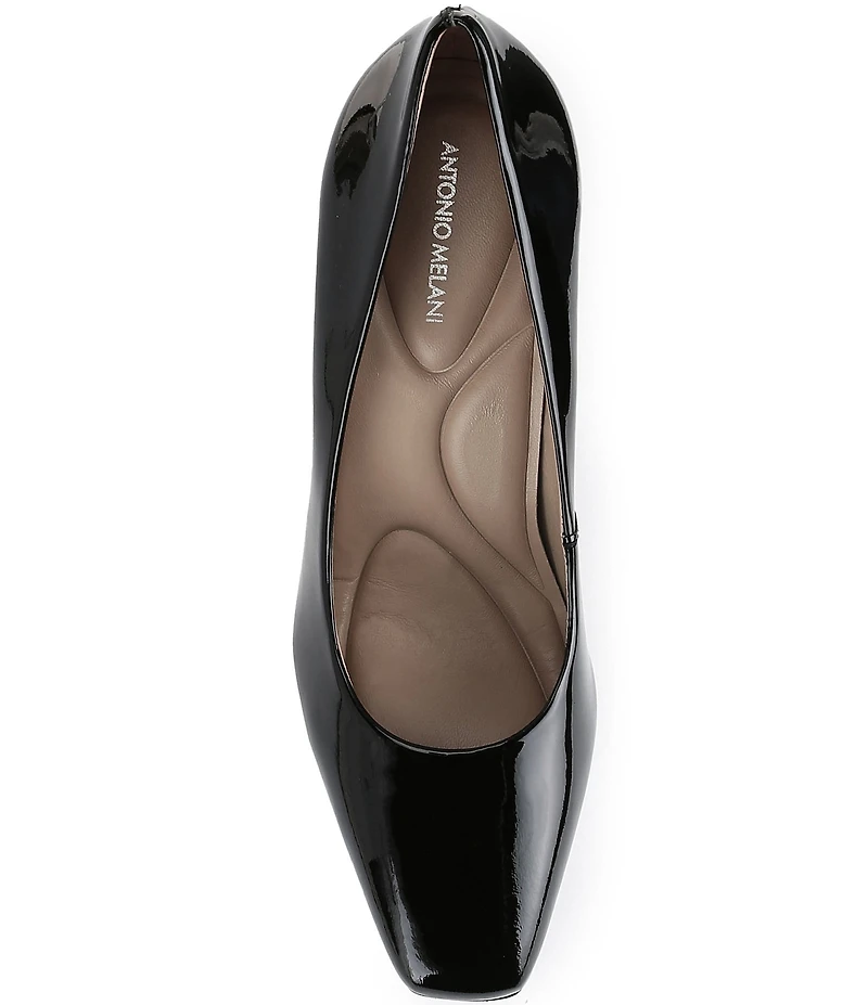 Antonio Melani Ellery Patent Leather Flared Heel Pumps