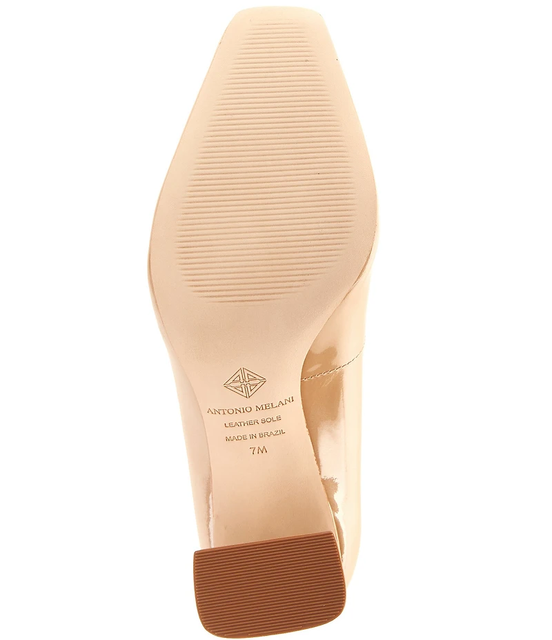 Antonio Melani Ellery Patent Leather Flared Heel Pumps