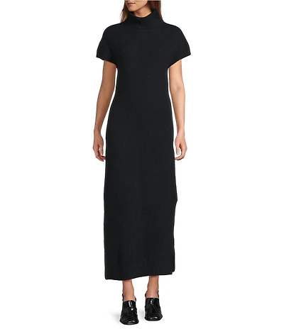 Antonio Melani Elliot Cashmere Turtleneck Cap Sleeve Maxi Sweater Dress