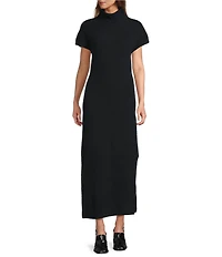 Antonio Melani Elliot Cashmere Turtleneck Cap Sleeve Maxi Sweater Dress