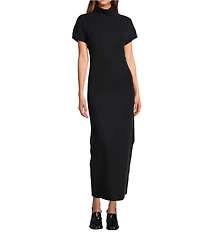 Antonio Melani Elliot Cashmere Turtleneck Cap Sleeve Maxi Sweater Dress