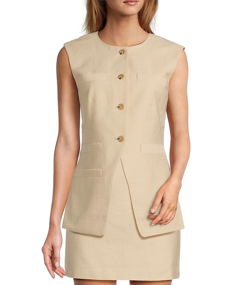 Antonio Melani Elodie Button Front Vest