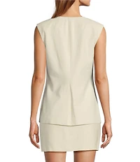 Antonio Melani Elodie Button Front Vest