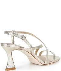 Antonio Melani Eloise Metallic Leather Strappy Dress Sandals