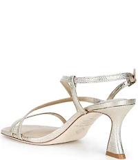 Antonio Melani Eloise Metallic Leather Strappy Dress Sandals