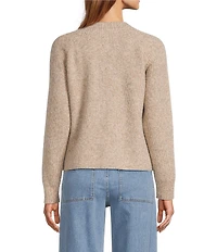 Antonio Melani Emilia Wool Blend Button Front Long Sleeve Cardigan