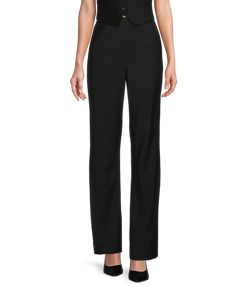 Antonio Melani Emma Straight Leg Flat Front Wool Blend Coordinating Pants