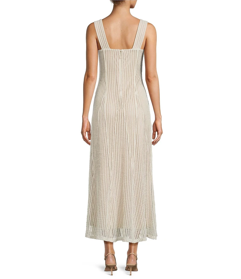 Antonio Melani Erina Crochet Lace Square Neck Sleeveless Dress