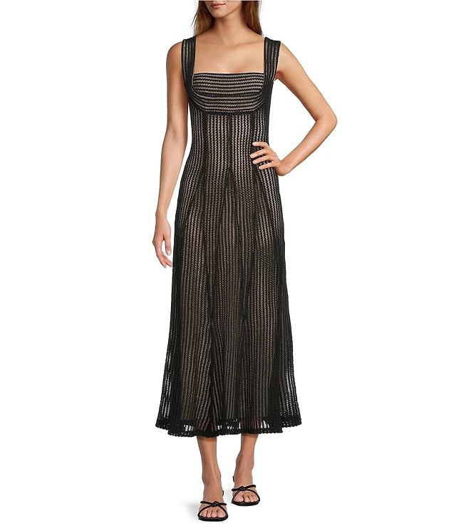 Antonio Melani Eliana Linen Blend Square Neck Sleeveless Dress | Liberty  Center