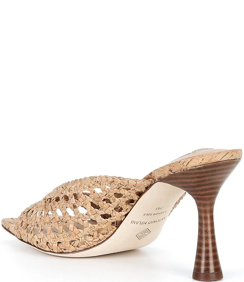 Antonio Melani Evelyne Cork Woven Dress Slide Sandals