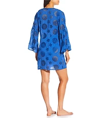 Antonio Melani Eyelet Front Knot Dress Swim Cover-Up