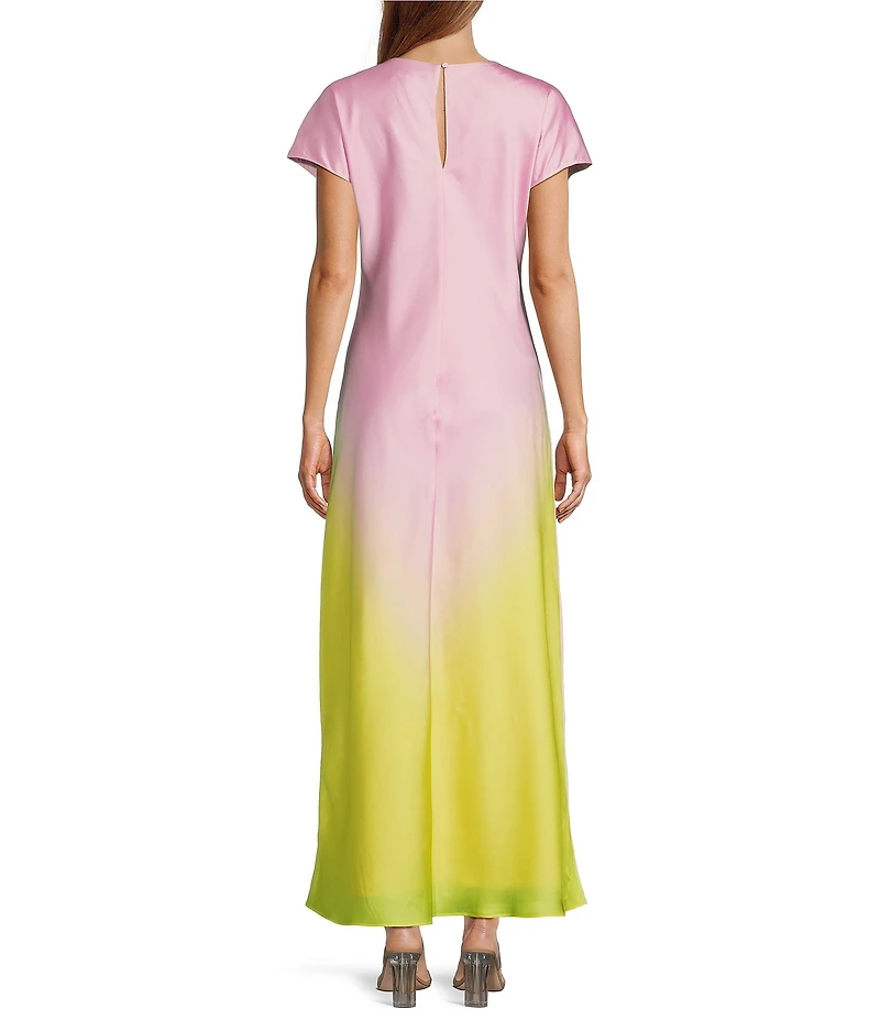 Antonio Melani Fallon Ombre Round Neck Short Sleeve Dress