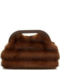 Antonio Melani Faux Fur Violet Clutch