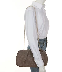 Antonio Melani Fay Straw Clutch