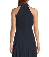 Antonio Melani Fiona Point Collar Sleeveless Button Front Vest