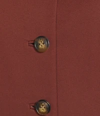 Antonio Melani Fiona Point Collar Sleeveless Button Front Coordinating Vest