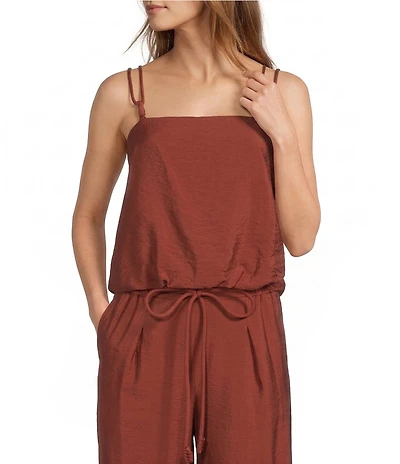 Antonio Melani Fiorella Voile Square Neck Knot Strap Coordinating Camisole