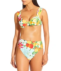 Antonio Melani Flamingos Underwire Bralette Swim Top