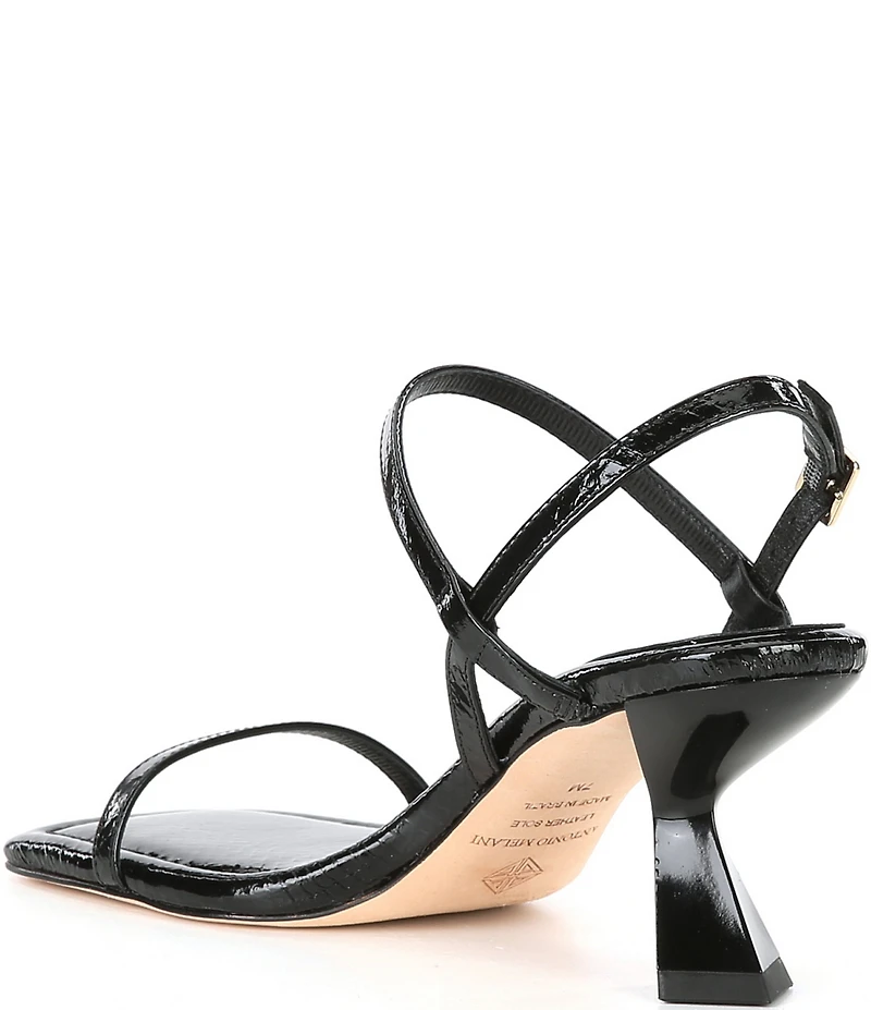 Antonio Melani Fran Embossed Patent Leather Strappy Dress Sandals