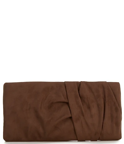 Antonio Melani Franny Suede Ruched Clutch