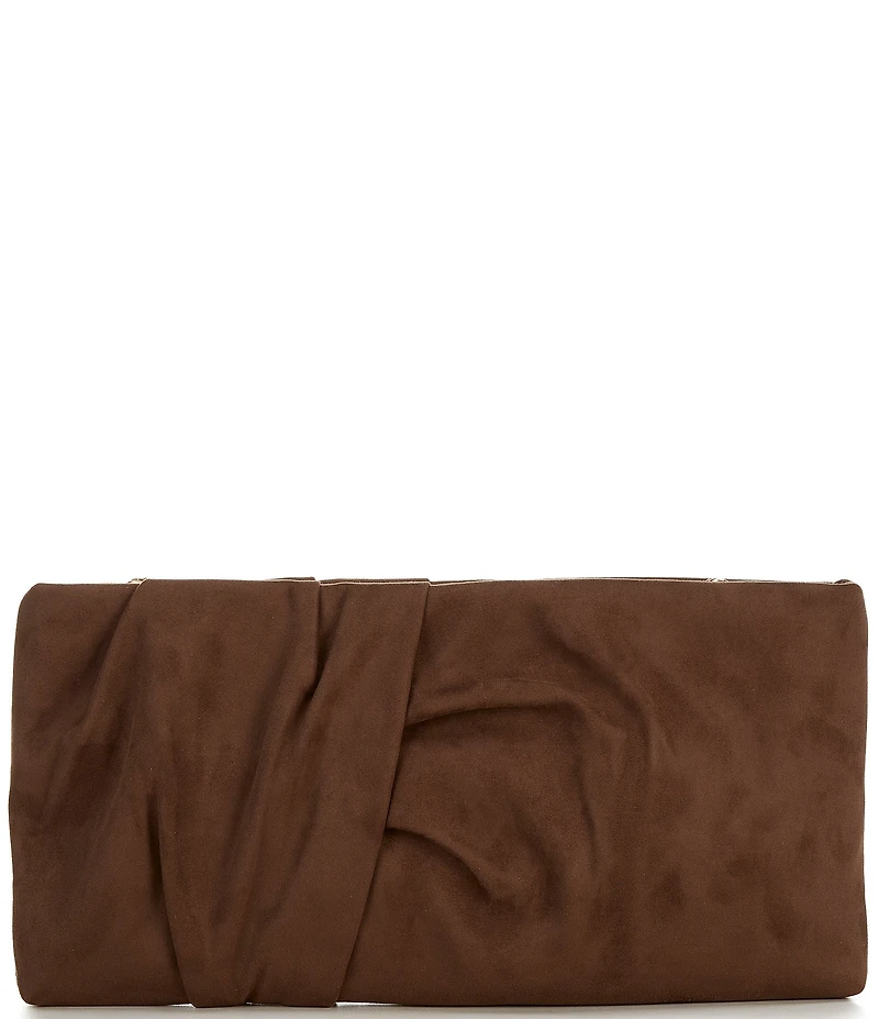Antonio Melani Franny Suede Ruched Clutch