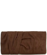 Antonio Melani Franny Suede Ruched Clutch
