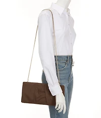 Antonio Melani Franny Suede Ruched Clutch