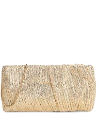 Antonio Melani Franny Metallic Raffia Clutch Bag