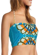 Antonio Melani Fresco Detachable Halter Strap Bandeau Swim Top