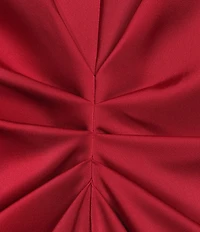 Antonio Melani Gabriella Crew Neck Short Sleeve Satin Maxi Dress