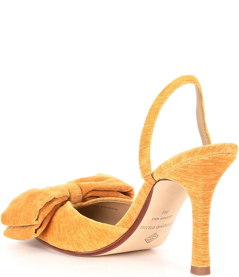 Antonio Melani Gentry Velvet Bow Slingback Pumps